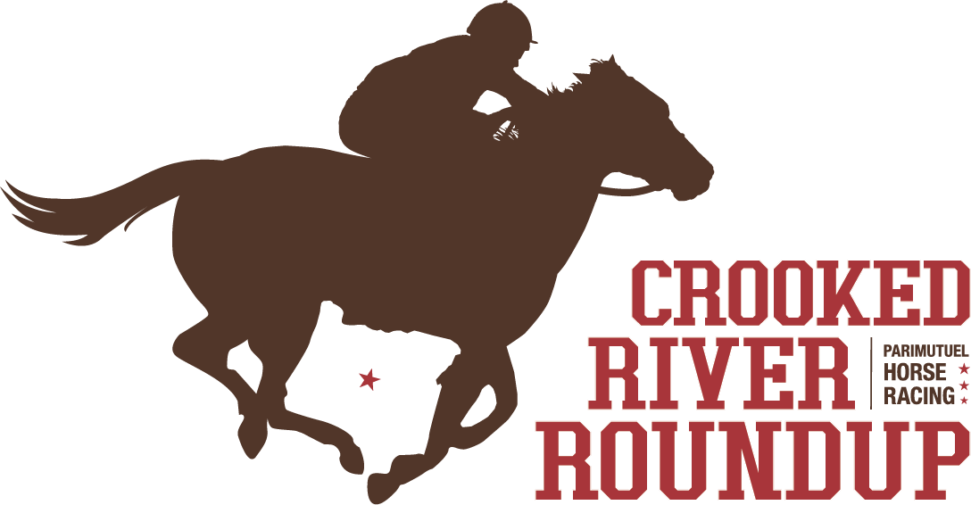 Crooked River Roundup Racing Logo Brown Red